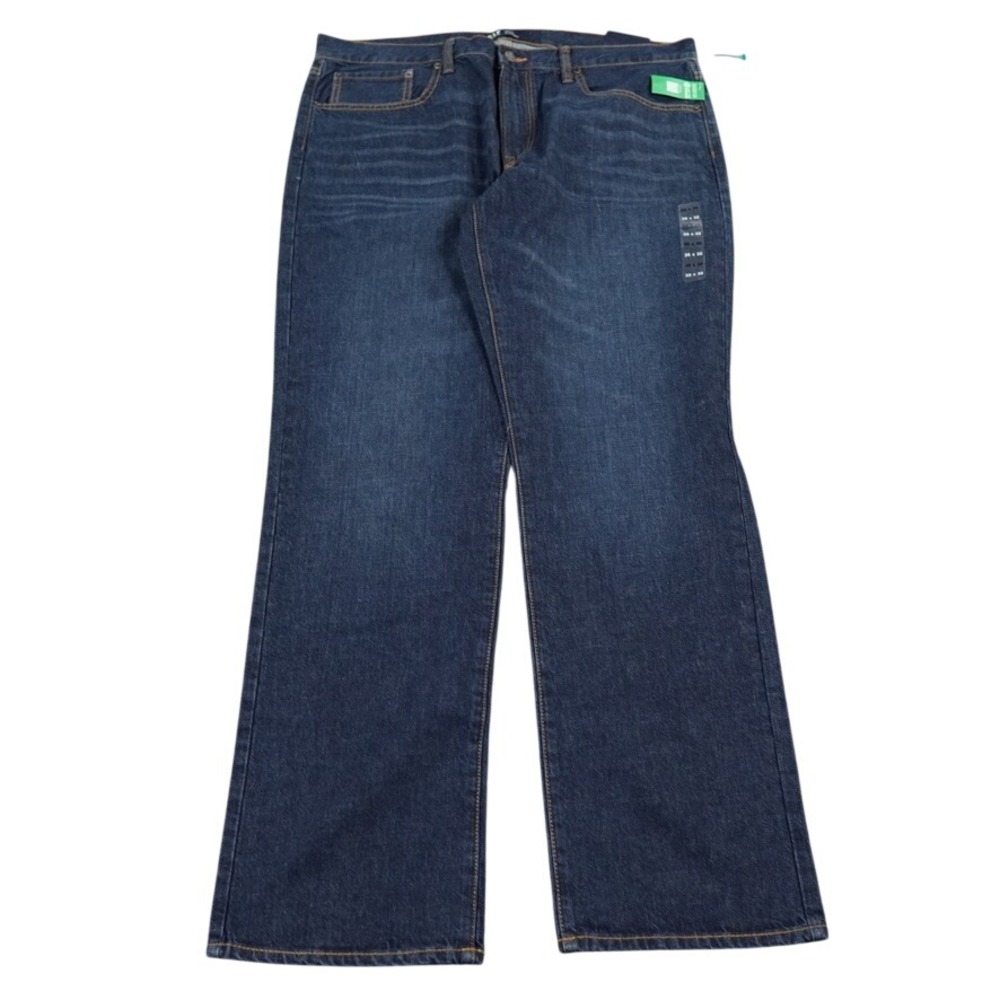 GAP Straight Fit Jeans Mens 38x32 Blue Denim Mid Rise Classic Casual NWT